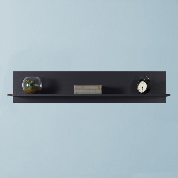 Hanah Home Estantería de Pared Antracita 120 cm Hanah Home Estantería de Pared Antracita 120 cm